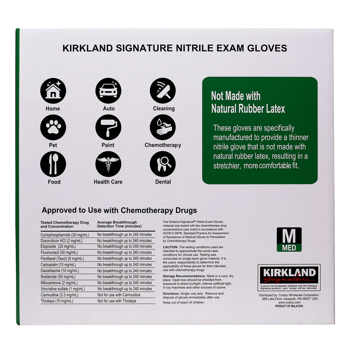 Nitrile Exam Multi-Purpose Medium Gloves Latex-Free, 400 Count