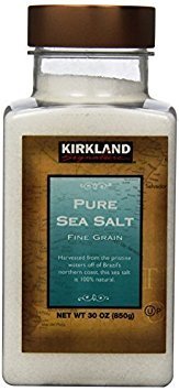 Kirkland Signature Pure Sea Salt, 30 Ounce (Pack of 6)