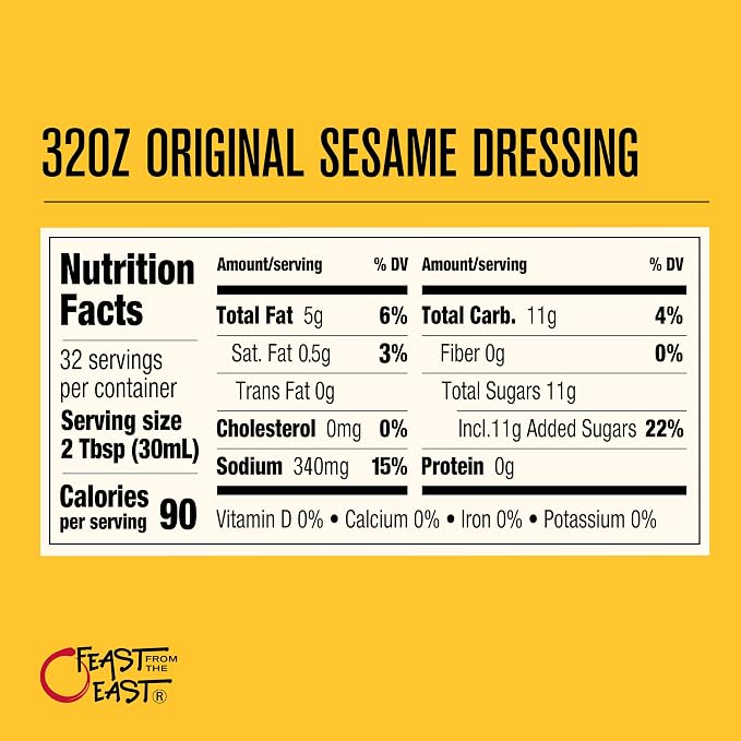 Feast From The East Feast From The East All Natural Sesame Salad Dressing