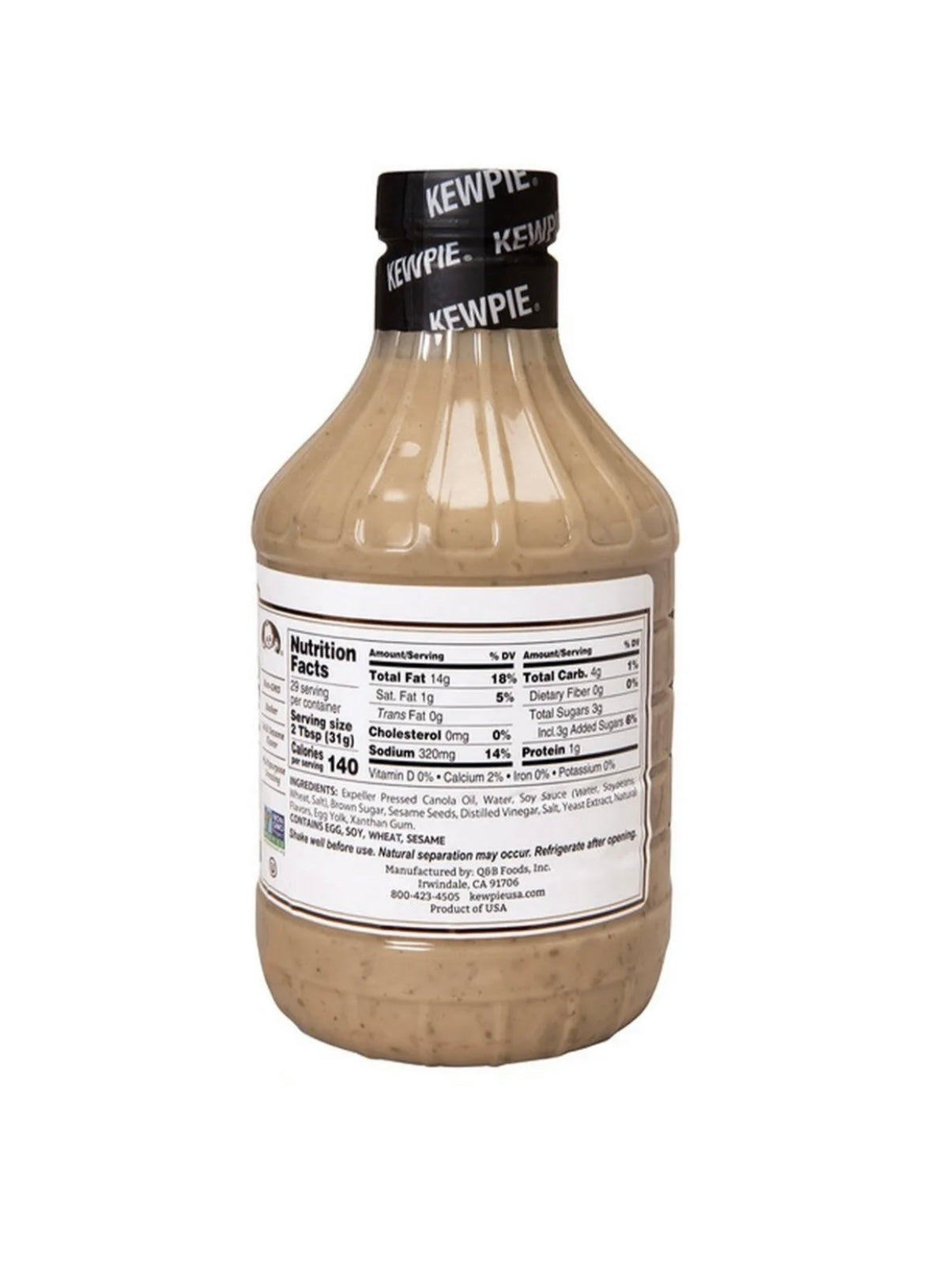 Kewpie Creamy Deep Roasted Sesame Dressing & Marinade 30 oz.